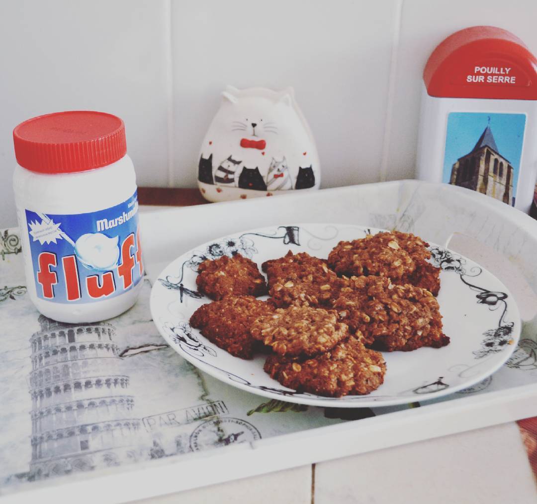 Cookies aux flocons d'avoine, au chocolat et au Fluff